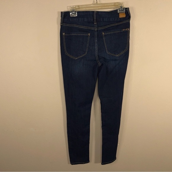 SIZE 6 SEVEN7 BLUE SKINNY JEANS HIGH RISE STRETCH - Picture 3 of 13